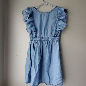 S GAP Chambray frilled dress